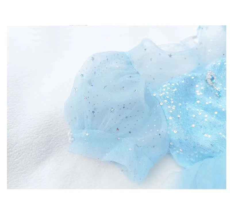 Crystal Blue Princess Dress
