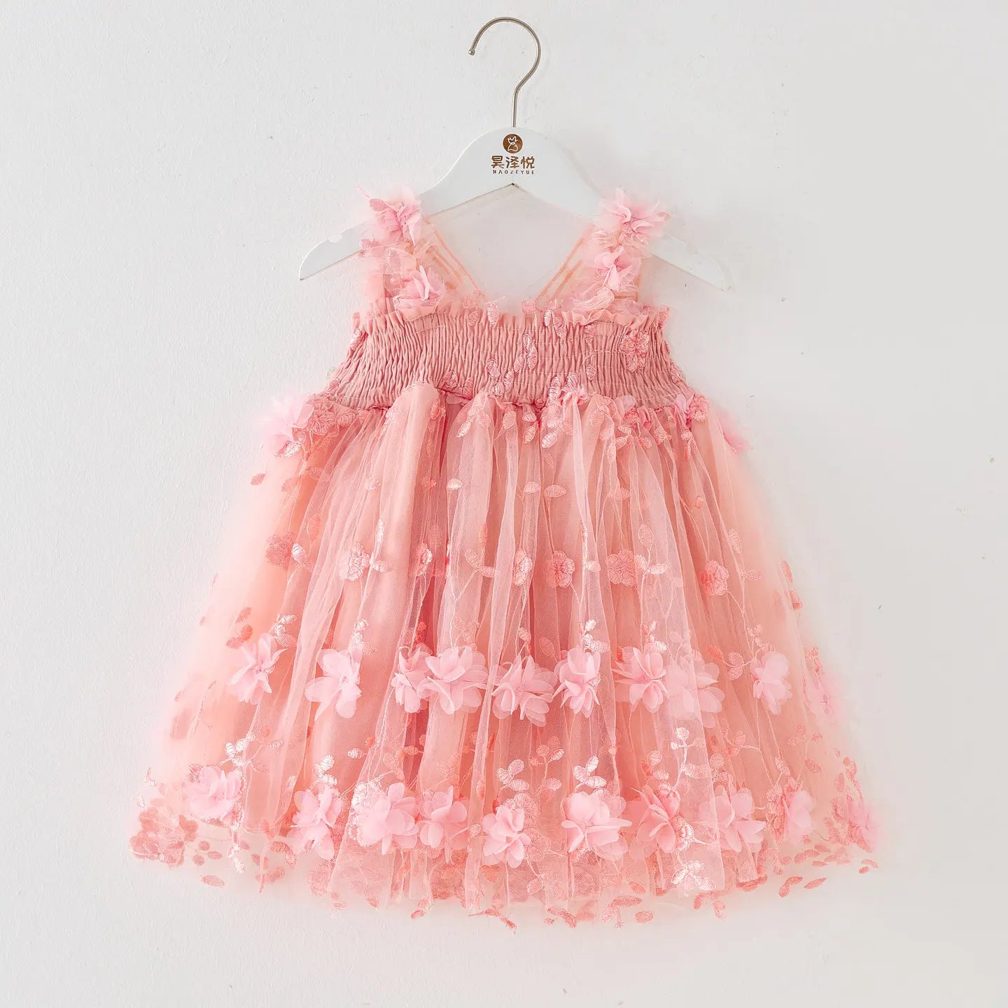 Girls’ Pink Butterfly Princess Dress