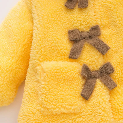 Honey Bear Fleece Coat – Pure Cuteness, Wrapped in Warmth