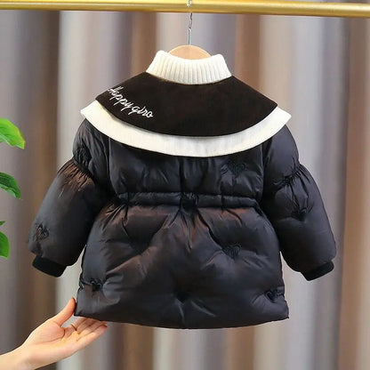 Chic Heart Puffer Coat