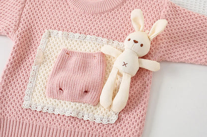 Bunny Pocket Knit Set