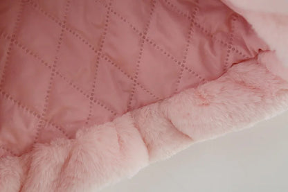 Baby Fluffy Bunny Ear Coat