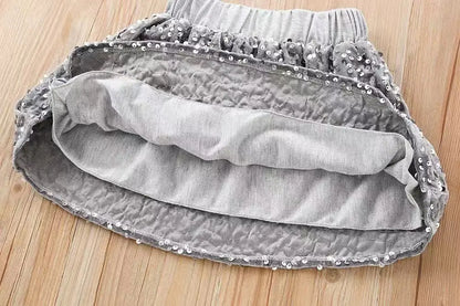 Glitzer-Schleifen-Strickset für Mädchen