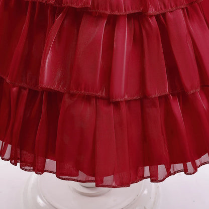 Holiday Ruffle Bow Dress