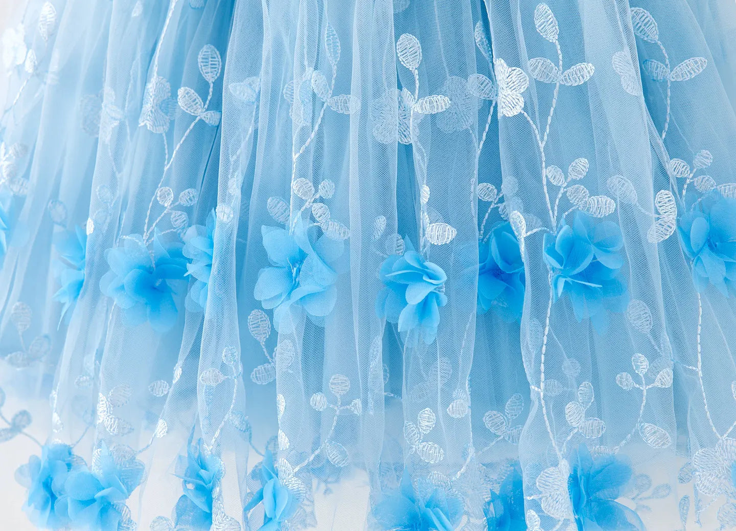 Girls’ Blue Butterfly Princess Dress