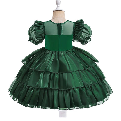 Holiday Ruffle Bow Dress