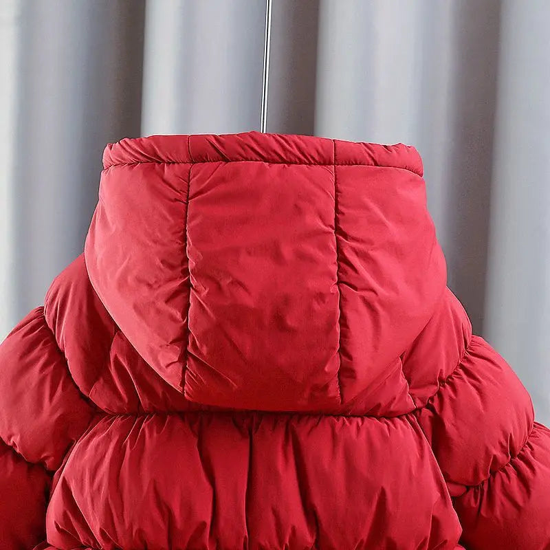 Cherry Bow Puff Coat