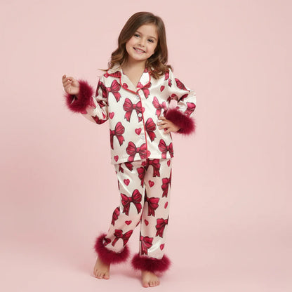 Berry Bow Kids Pajamas