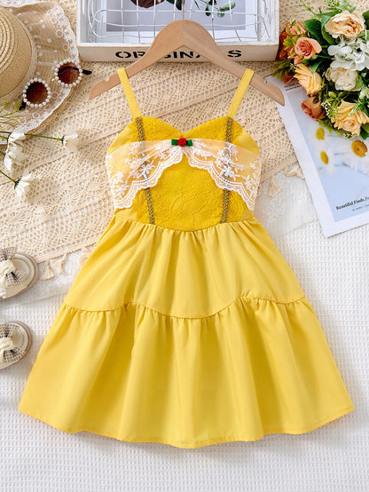 Yellow Princess Girls’ Dress