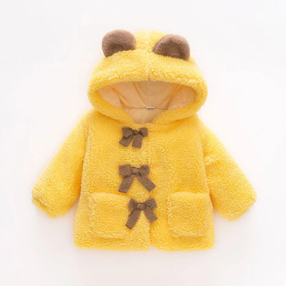 Honey Bear Fleece Coat – Pure Cuteness, Wrapped in Warmth