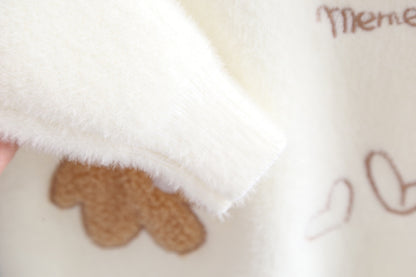 Teddy Patch Knit Sweater