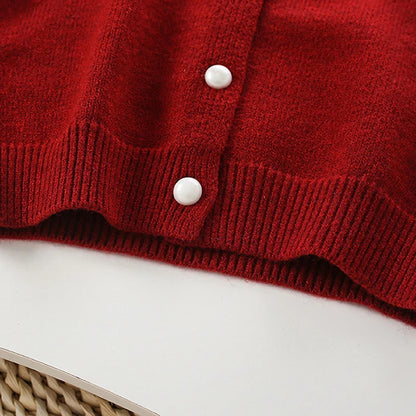 Set lavorato a maglia scintillante per le feste per ragazze