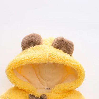 Honey Bear Fleece Coat – Pure Cuteness, Wrapped in Warmth