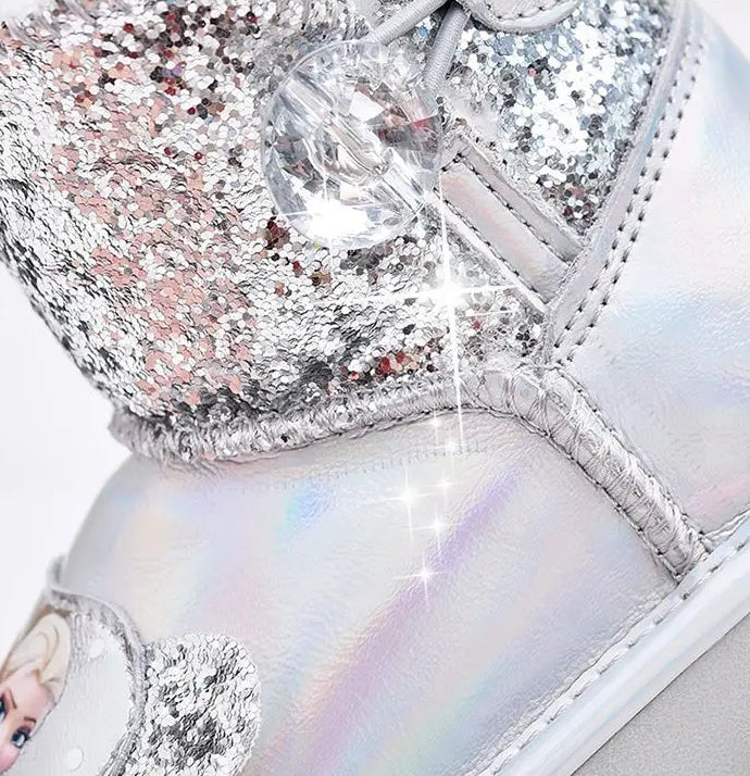 Snow Queen Girls’ Silver Winter Boots