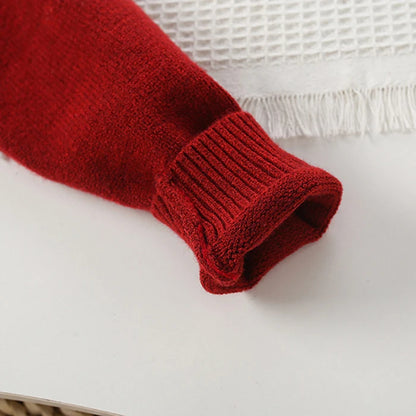 Set lavorato a maglia scintillante per le feste per ragazze