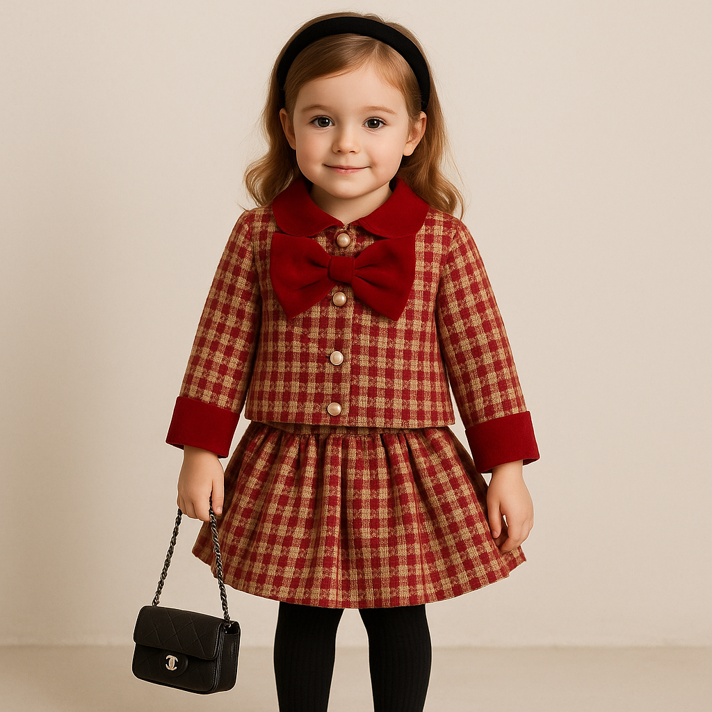 Royal Tartan Bow Set