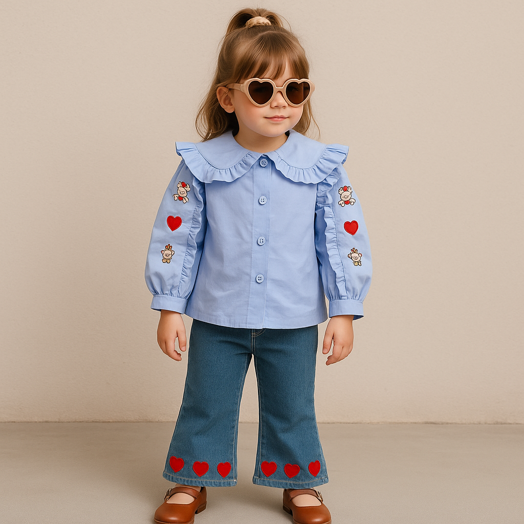 Sweetheart Bunny Denim Set