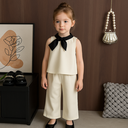 Schickes monochromes Mädchen-Set