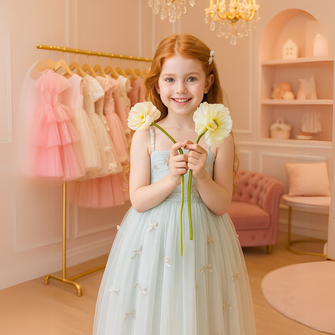 Bluebell Bow Children's Party Dress