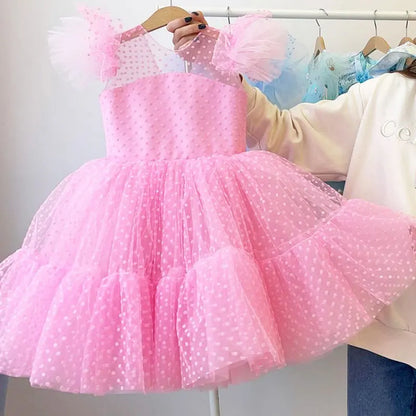 Vestido de fiesta infantil de tul – Colores 