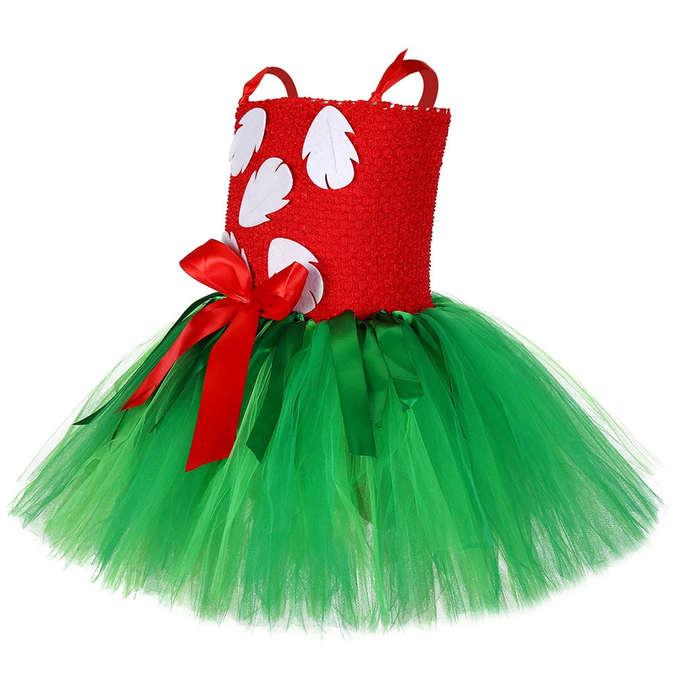 Hawaiianisches Inselmädchenkostüm mit Blumentiara 