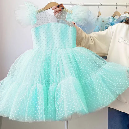 Vestido de fiesta infantil de tul – Colores 