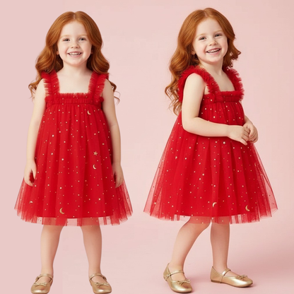 Christmas Starry Tulle Dress