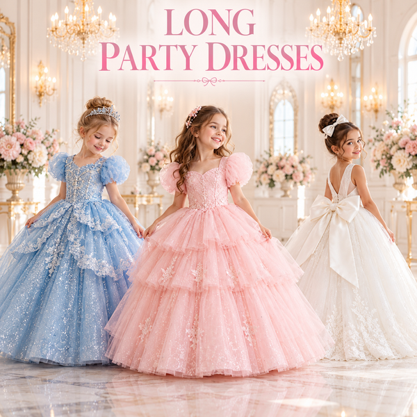 Long party dress for girls