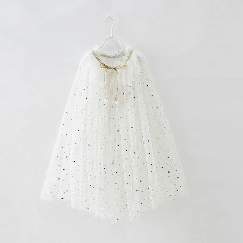 Glitter Star Princess Cape for Girls