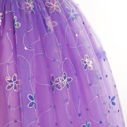Vestido de princesa de cuento de hadas con accesorios