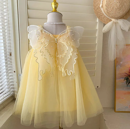 Butterfly Dreams Yellow Fairy Dress