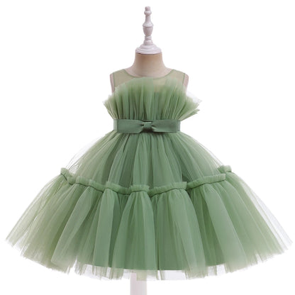Regenbogen-Tüll-Prinzessinnen-Partykleid