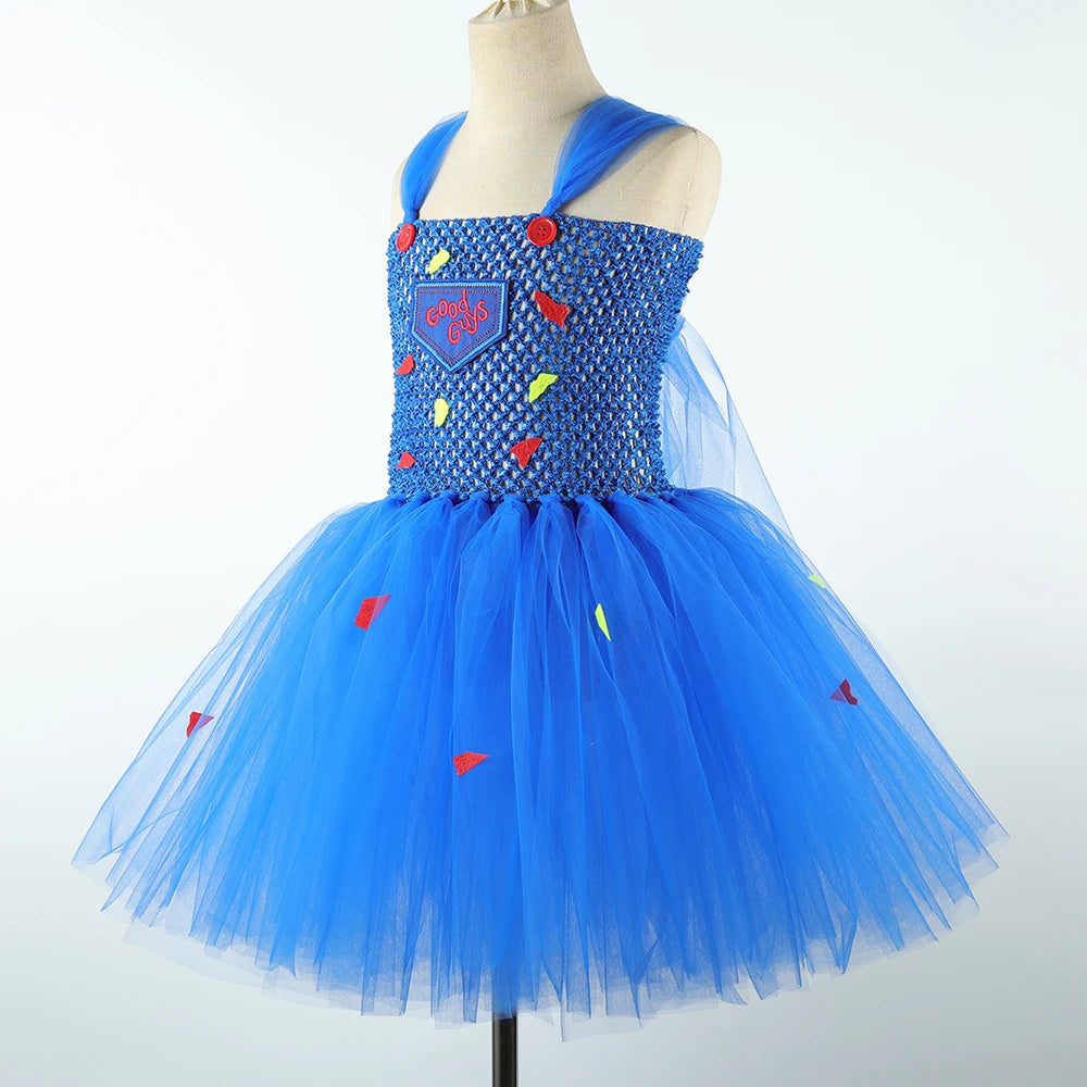 Creepy Doll Tutu Costume for Girls