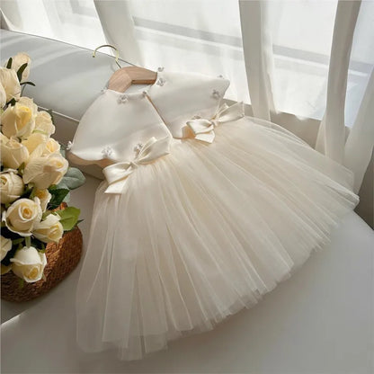 Ivory Pearl Petal Dress