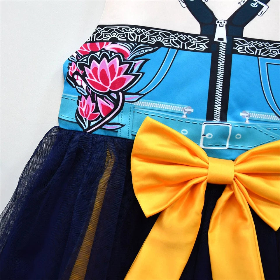 Girls’ Midnight Star Warrior Princess Dress