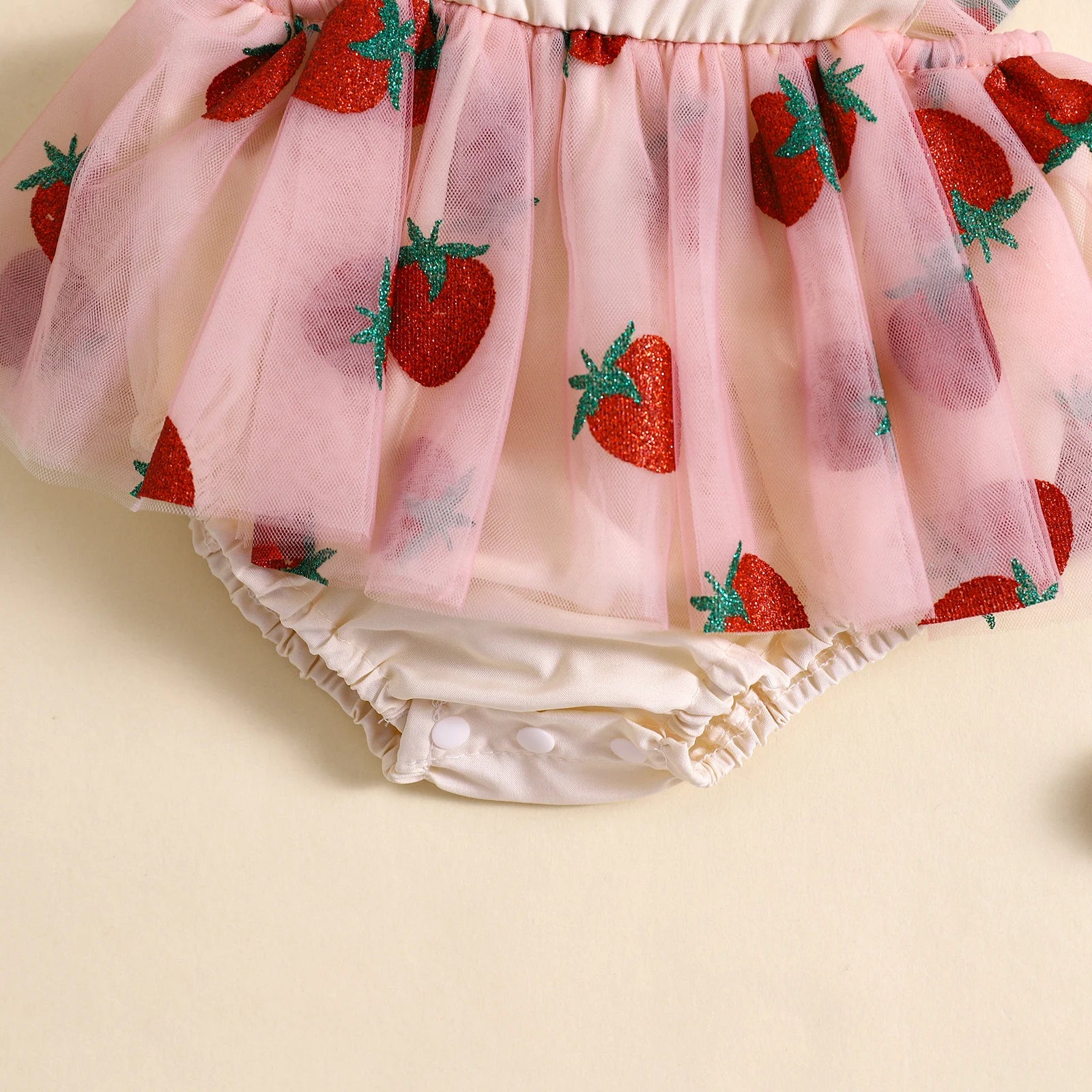 Erdbeerkuss Baby Strampler Set