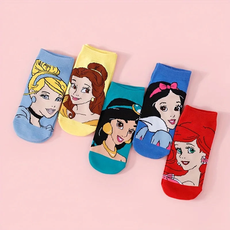 Fairytale Ankle Socks Set – 5 Enchanted Pairs for Magical Days