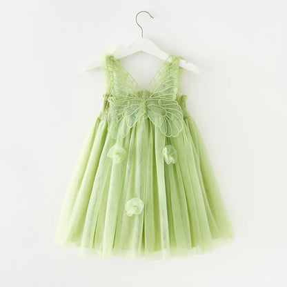 Girls’ Butterfly Fairy Dress with Wings