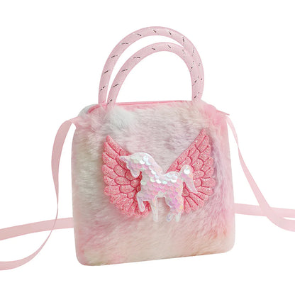 Plush Unicorn Kids Handbag