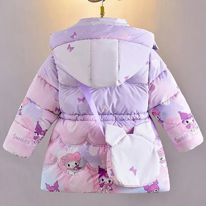 Kawaii Winter Puffer Jacket for Girls
