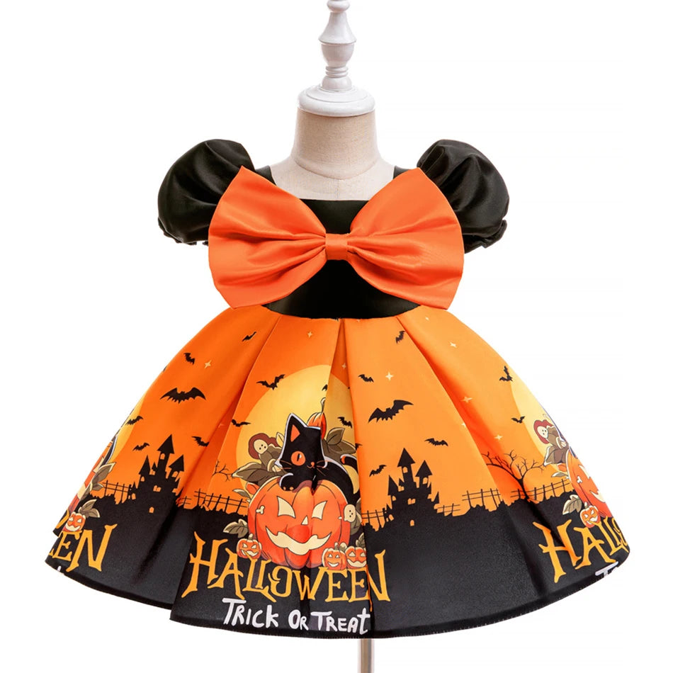 Halloween Pumpkin Princess Dress