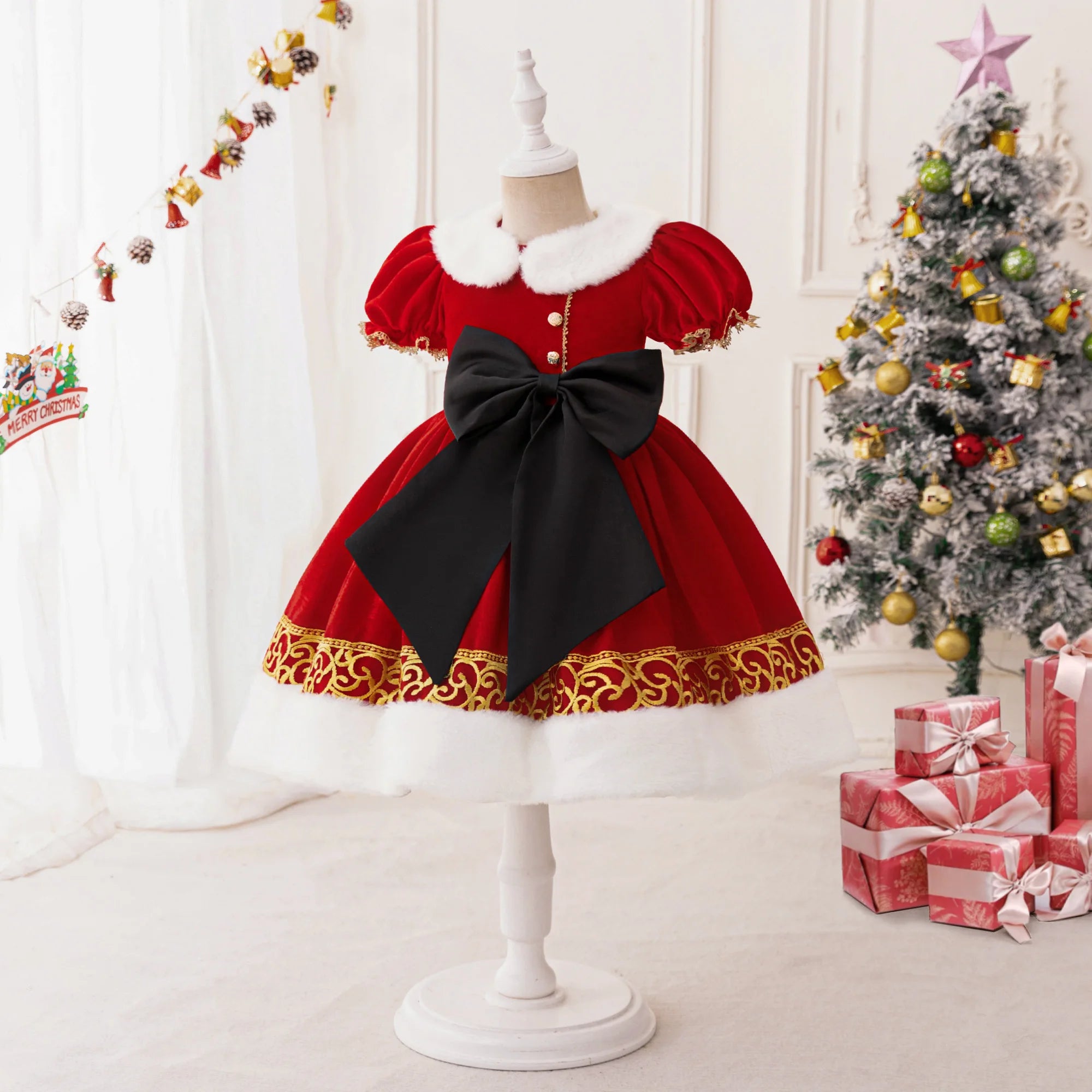 Royal Velvet Christmas Dress