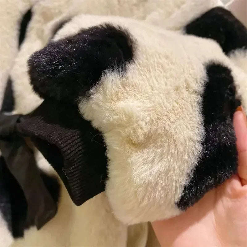 Chic Hearts Faux Fur Coat