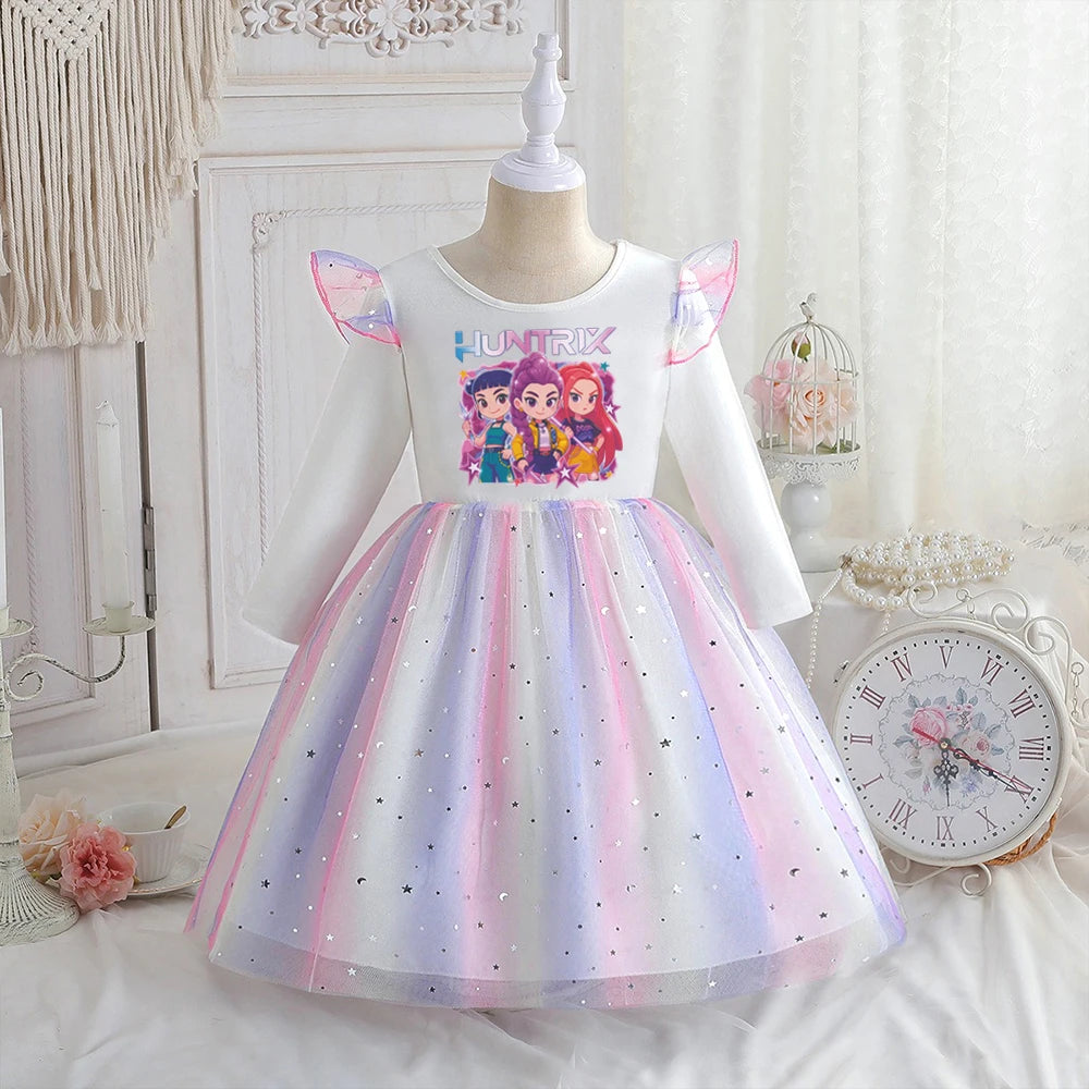 Rainbow Star Stage Dress — Pop Star Warriors