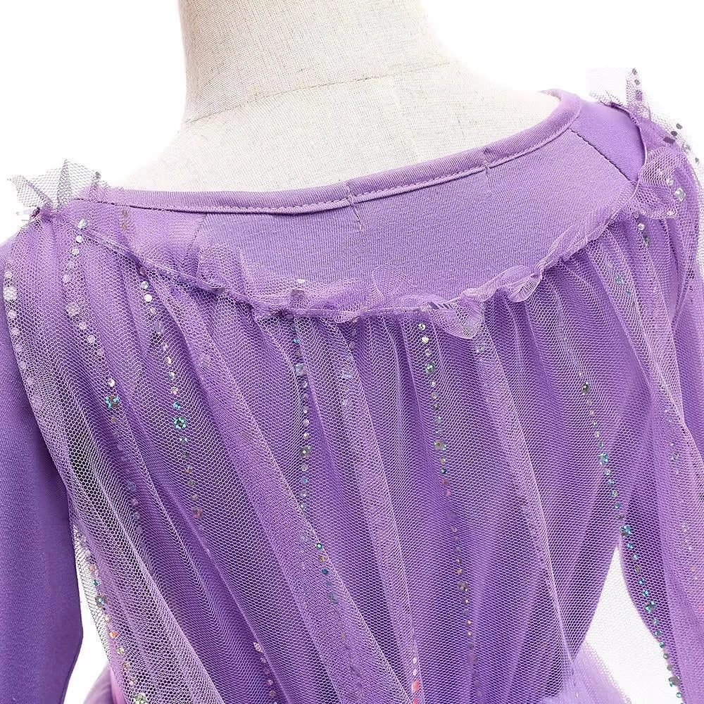 Lilac Snow Queen Princess Dress Set