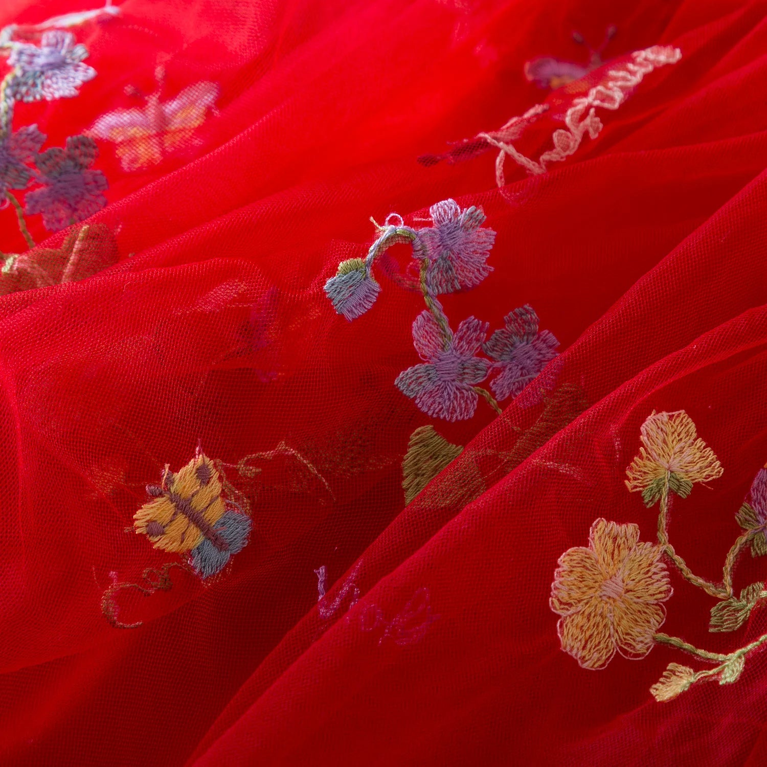 Red Butterfly Garden Dress