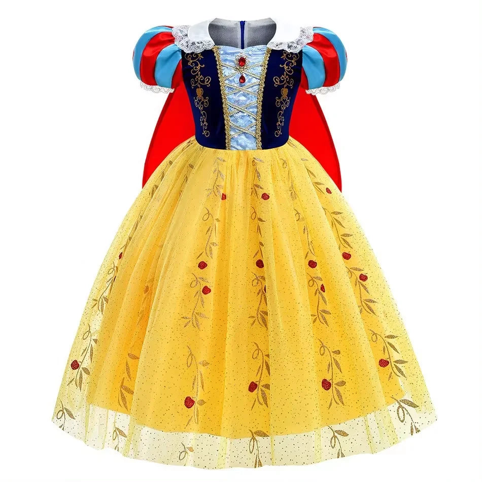 Klassisches Märchenprinzessinnenkostüm mit abnehmbarem Umhang