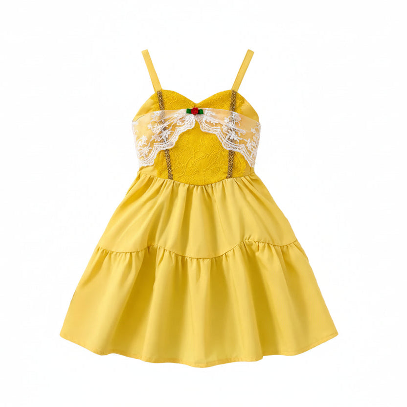Yellow Princess Girls’ Dress