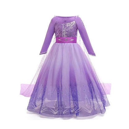 Lilac Snow Queen Princess Dress Set