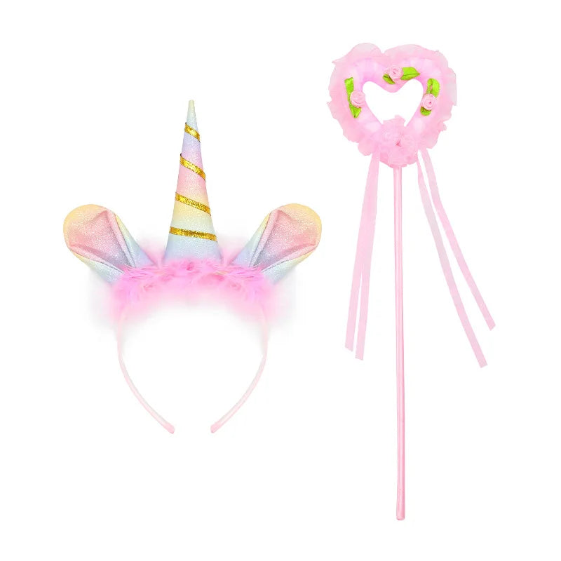 Rainbow Unicorn Princess Dress for Girls